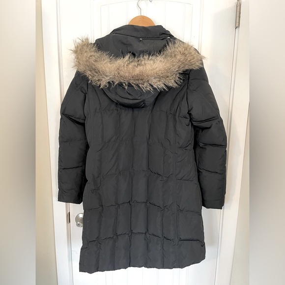 Eddie Bauer Waterproof Down Jacket Parka Faux Fur Hood 650 Fill Power - Picture 2 of 9